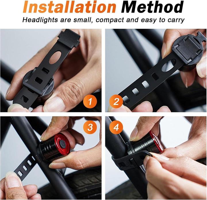Actual product image Cbx Dual-Switch LED bike light set