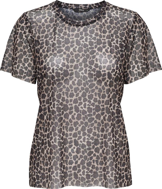 Only Onlmaja Leo Mesh S/S Top Jrs
