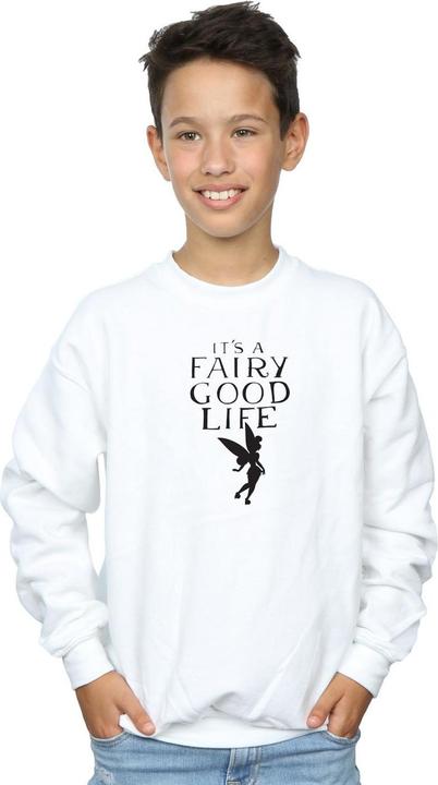 Actual product image Disney Boys Tinkerbell Fairy Good Life Sweatshirt (128)