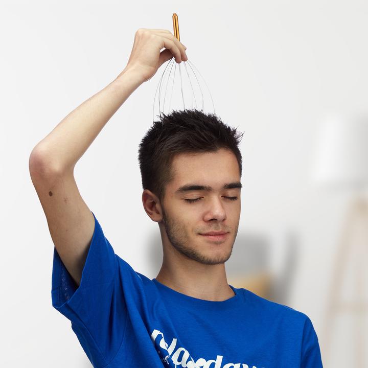 Actual product image Relaxdays Head Massager Metal