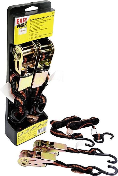 Easy Work Ratchet tensioning strap set