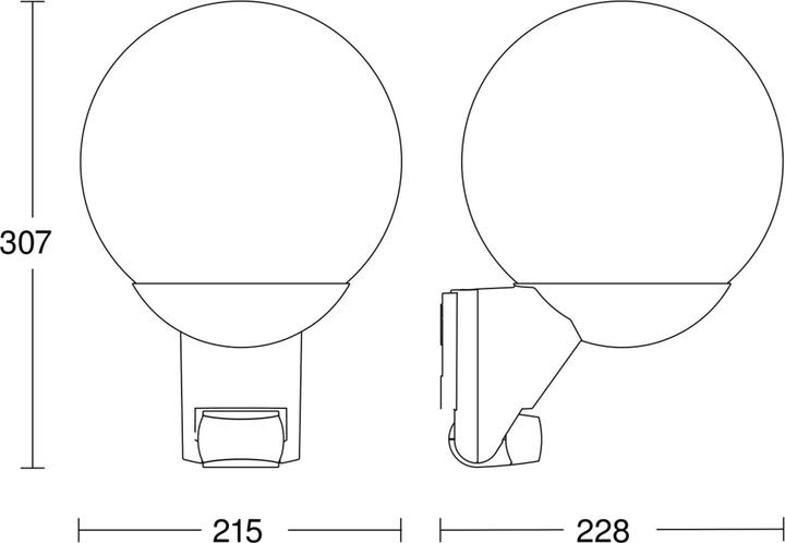 Produktbild Steinel Aussenwandleuchte mit Bewegung (E27, IP44)