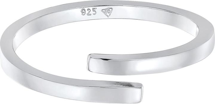 Image du produit Elli Bague Enveloppez Bague ouverte Déclaration Geo 925 Argent (54, Argent 925)