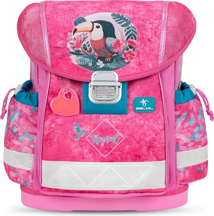 Actual product image Belmil CLASSY school rucksack set Tropical Toucan (19 l)