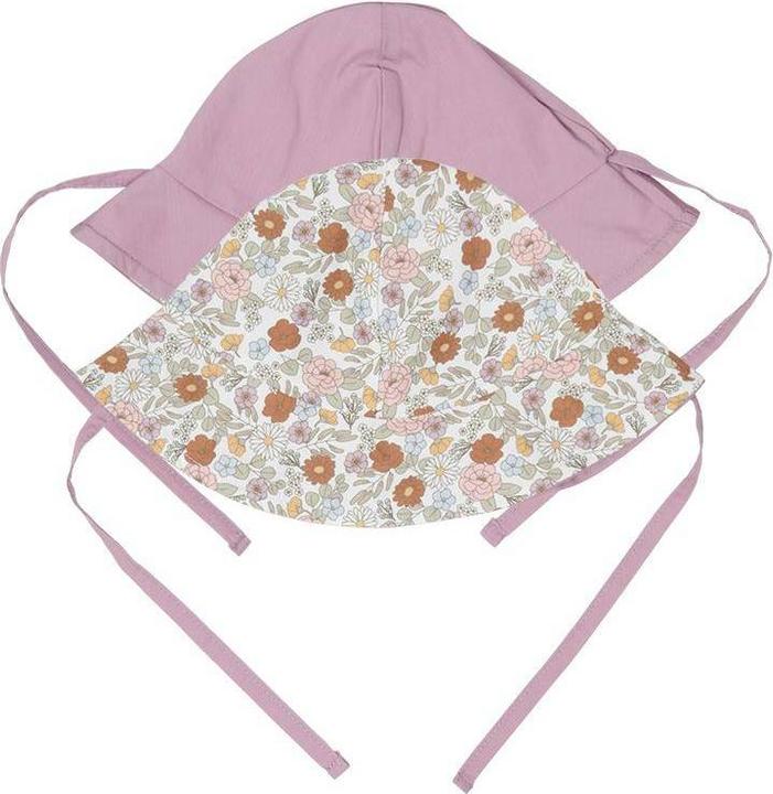 Actual product image Little Dutch Reversible sun hat Vintage Little Flowers / Mauve - size 2 (2)