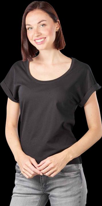 Marc O'Polo Deep Round Neck T-Shirt Short Sleeve Black (XS)
