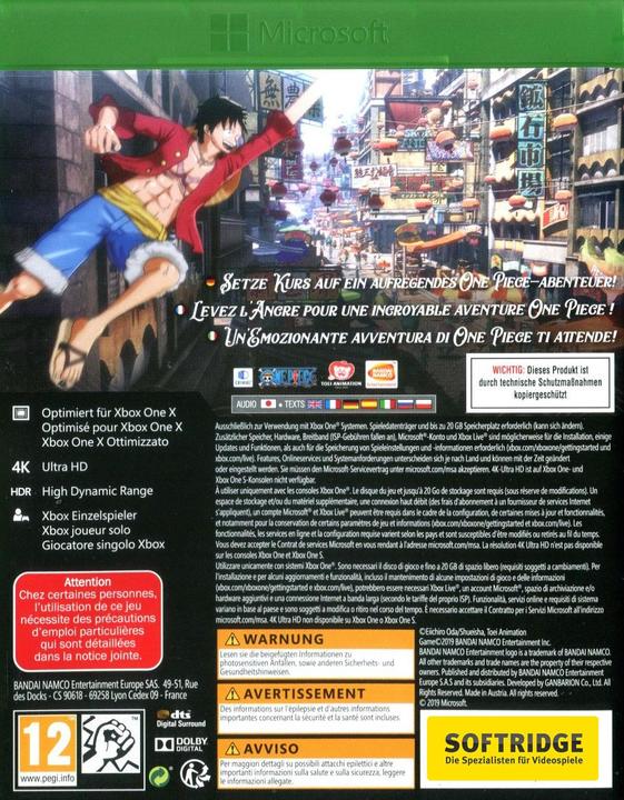 Image du produit Bandai Namco One Piece World Seeker (Xbox One X, Xbox Series X, Multilingue)