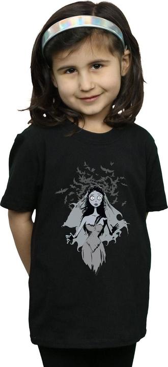 Produktbild Corpse Bride Crow Veil TShirt Mädchen (152, 158)