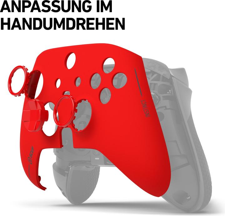 Actual product image Scuf Instinct Faceplate Kit - Red FP, Red Ring, Red Hybrid D-Pad