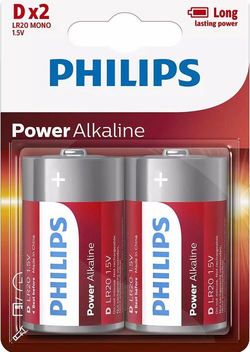 Produktbild Philips Power Alkaline (2 Stk., D)