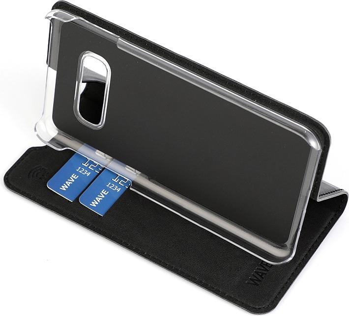 Actual product image Wave BookCase -suojakotelo, Samsung Galaxy S10e, musta (Samsung Galaxy S10e)