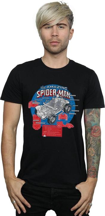 Actual product image Mens Spider-Man Spider-Buggy Breakdown T-Shirt (XL)