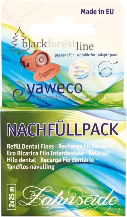 Produktbild Yaweco Nachfüllpackung Zahnseide aus Seide & Bienenwachs - 2x25m - (25 m)