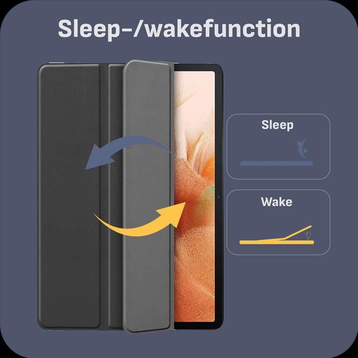 Actual product image Cazy Premium Smart Cover Compatible with Samsung Galaxy Tab S7 FE - Protective Case Cover - Automatic (Galaxy Tab S7 FE)