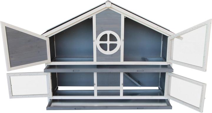 Image du produit Wiltec Clapier pour lapins 1160x450x1080mm Hasenvilla Cage à lapins