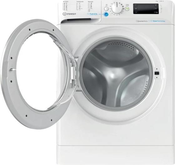 Actual product image Indesit BWSE 71295X WSV EU Washing machine, Front Loading, Energy Class B, Capacity 7 kg, White (7 kg, Left, EU plug)