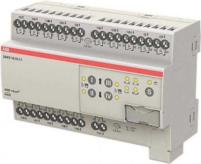 Image du produit ABB Stotz & Kontakt SAH/S16.6.7.1 Acteur de commutation/de stores, 16x, 6 A, REG SAH/S16.6.7.1 (Actionneur de volet)