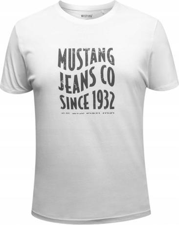 Mustang T-Shirt Lounge Shirt Herren Weiss