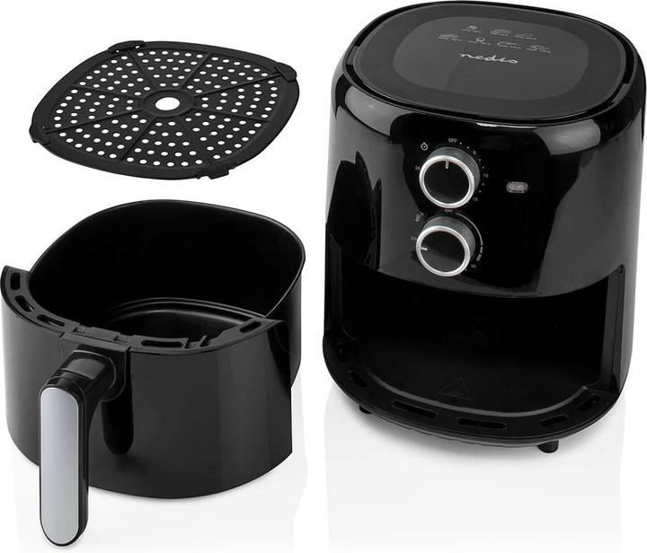 Produktbild Nedis Heissluft Friteuse | 3 l | Timer: 30 min | Analog | Schwarz (EU-Stecker)