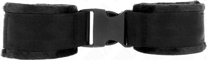 Actual product image Kink Nylon Bind Handcuffs With Velcro Fastener Red-Black Model 1 Adjustable 25-35 cm X 6 cm