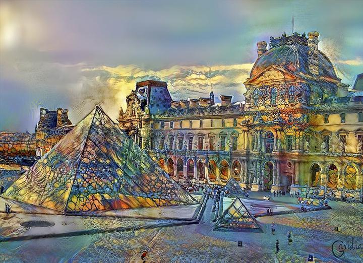 Actual product image Bluebird Puzzle Louvre Museum, Paris, France 1000 pieces (1000 pieces)