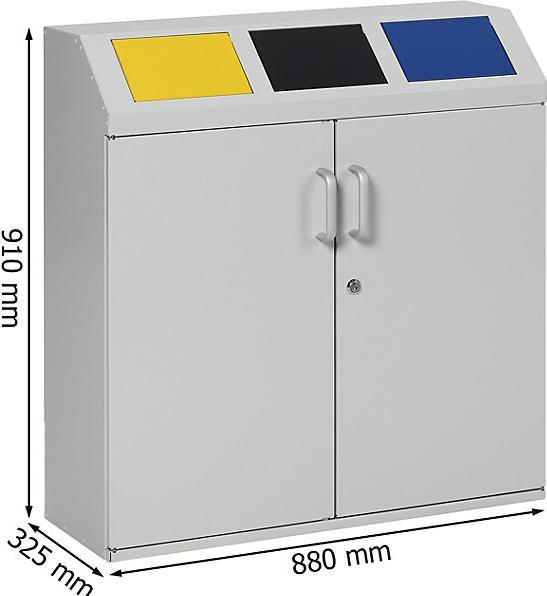Produktbild eurokraft pro Wertstoffsammelschrank (150 l)