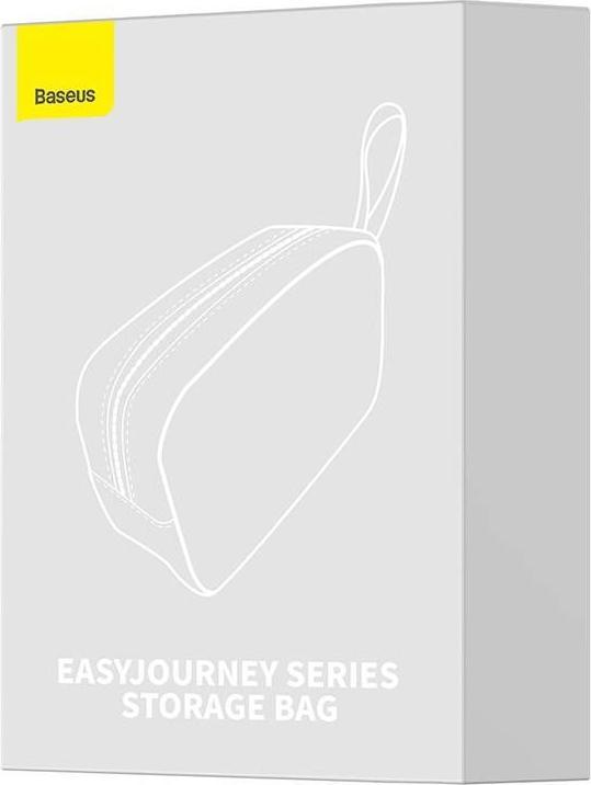 Actual product image Baseus EasyJourney Series small travel bag phone pouch, headphones and other small items grey