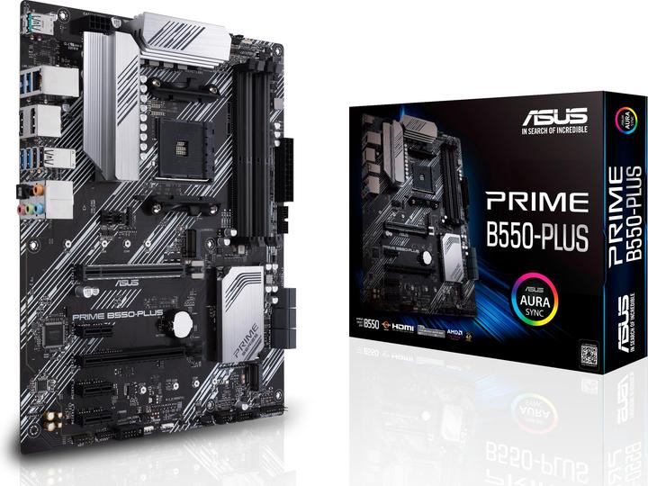Actual product image ASUS PRIME B550-PLUS (AM4, AMD B550, ATX)
