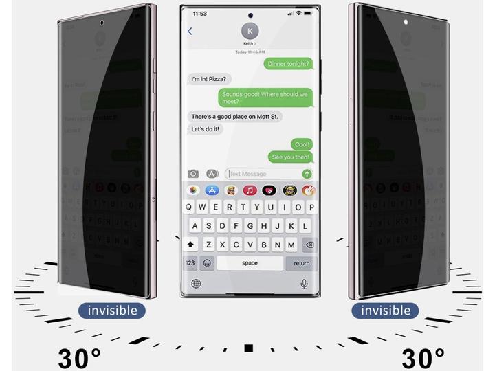 Produktbild Screenguard Privacy Screen Samsung Galaxy S23 Ultra Screen Protector Panzerglas (1 Stück, Samsung Galaxy S21)