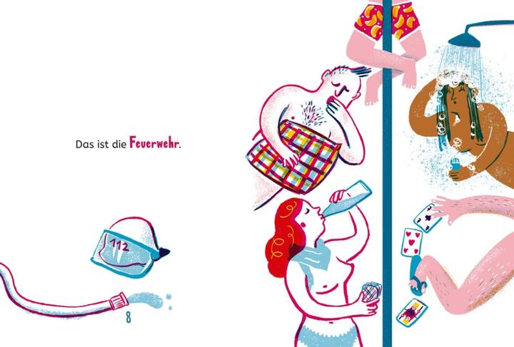 Image du produit Les pompiers arrivent nus (Martin Muser, Couronne Sabine, Allemand)