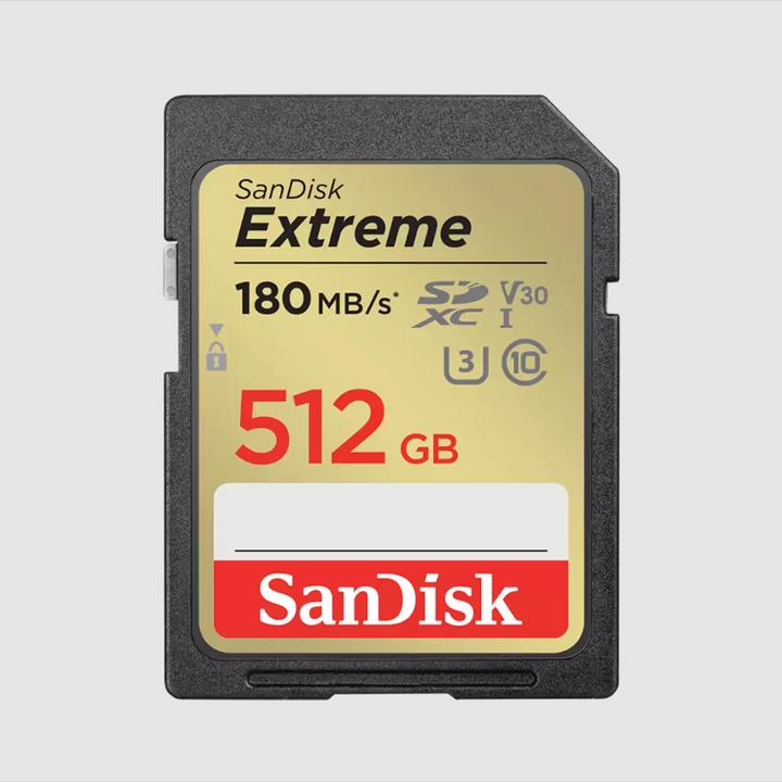 Produktbild SanDisk Extreme (512 GB, SDXC, U3, UHS-I)