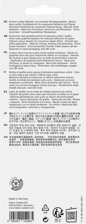 Actual product image Faber-Castell Crayon graph. Pitt Graphite Matt x3 set (HB, 2B, 4B, 3 x)