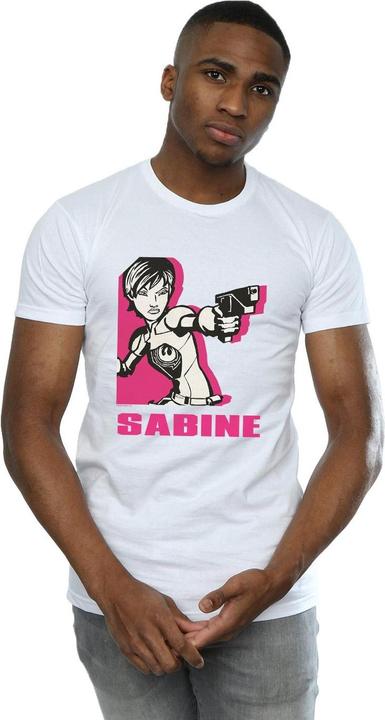 Actual product image Star Wars Mens Rebels Sabine T-Shirt (S)
