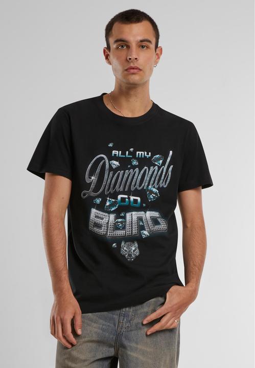 Actual product image Mister Tee Diamonds Go Bling Tee - 89291 (L)