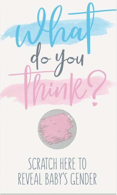Produktbild Unique Cartes à gratter Baby Shower Révélation