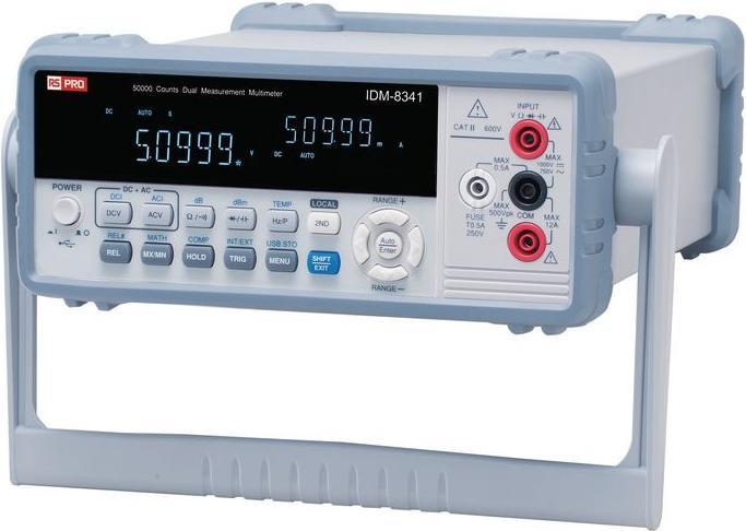 Image du produit Rs Pro Dual measure multimeter,USB (CAT II 600V, CAT III)