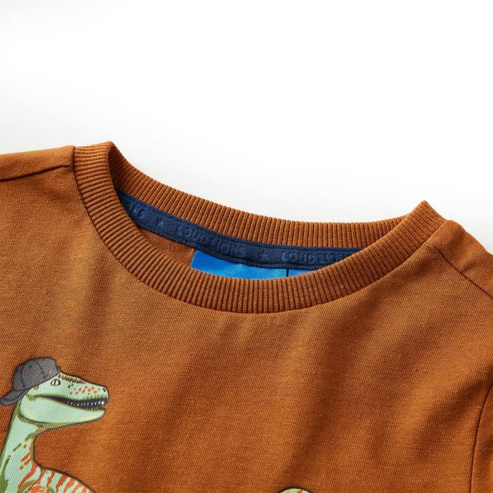 Produktbild VidaXL Kinder-Langarmshirt Cognac 104,Material: 100 (104)