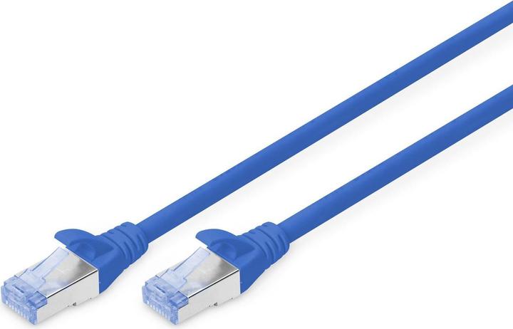 Actual product image Digitus CAT 5e SF-UTP patch cable PVC AWG 26/7 length 1 m color blue (SF/UTP, CAT5e, 1 m)