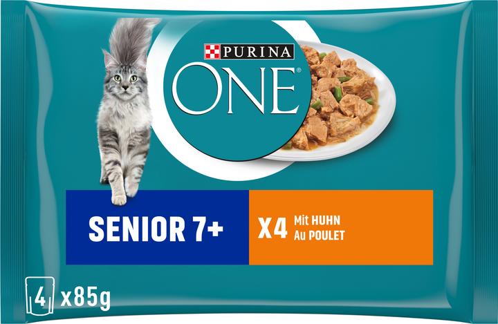 Produktbild Purina ONE Senior 7+ (Senior, 4 Stk., 340 g)