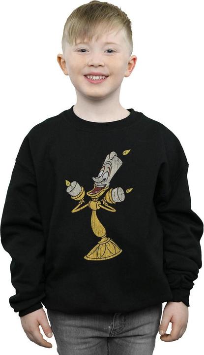 Actual product image Disney Boys Beauty And The Beast Lumiere Distressed Sweatshirt (152, 158)