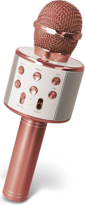 Actual product image Setty Bluetooth microphone with speaker BM-100 rose gold