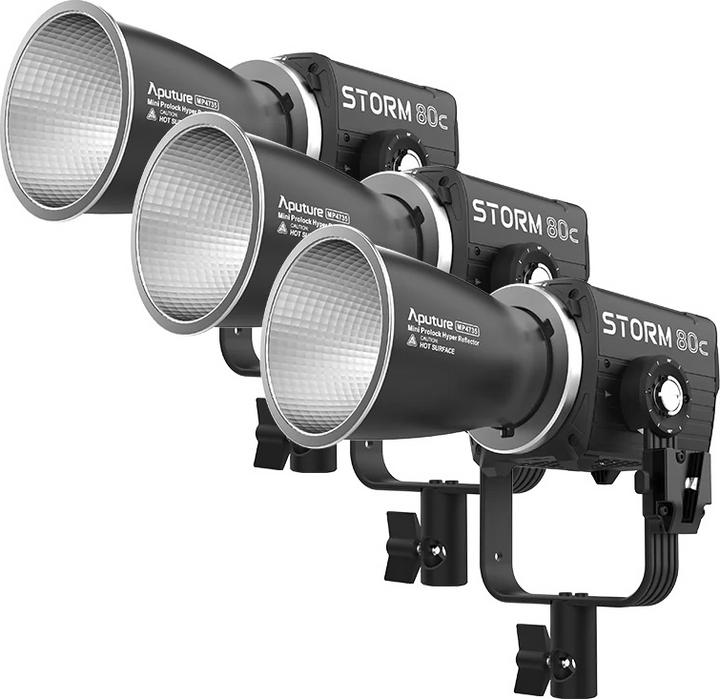 Actual product image Aputure Storm 80c 3-Light kit (Studio light)
