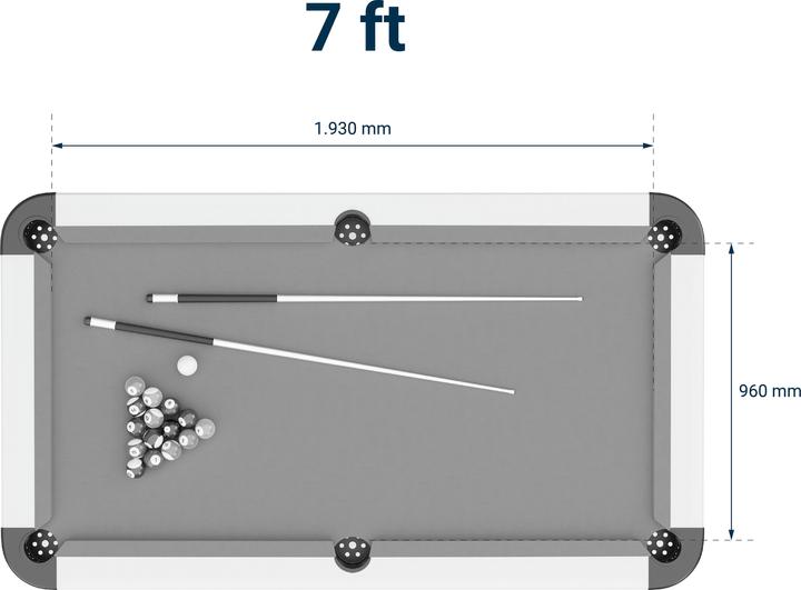 Actual product image Sportime Billiard table outdoor (193 x 96 cm)