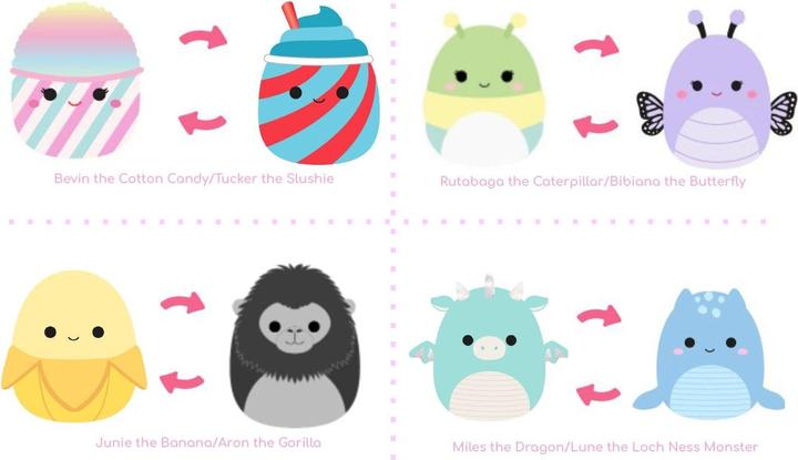 Immagine prodotto Squishmallows Capovolgere una malva (12 cm)