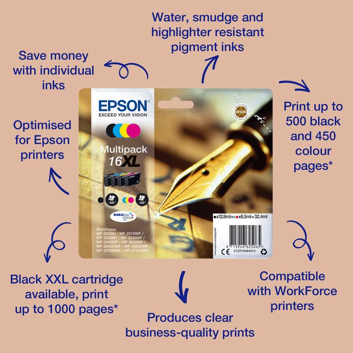 Actual product image Epson 16XL DuraBrite Ultra (FC)