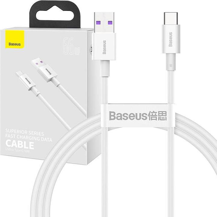 Actual product image Baseus USB A – USB C (1 m, USB 2.0, 66 W)