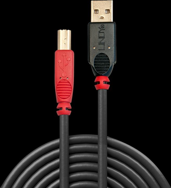 Actual product image Lindy USB A - USB B (10 m, USB 2.0, 2.50 W)
