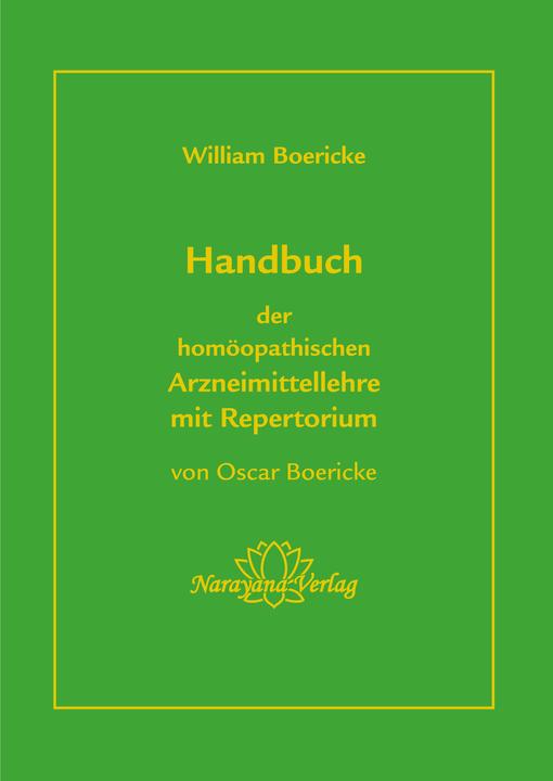 Image du produit Handbuch der homöopathischen Arzneimittellehre mit Repertorium (Allemand, William Boericke, Oscar Boericke, 2018)