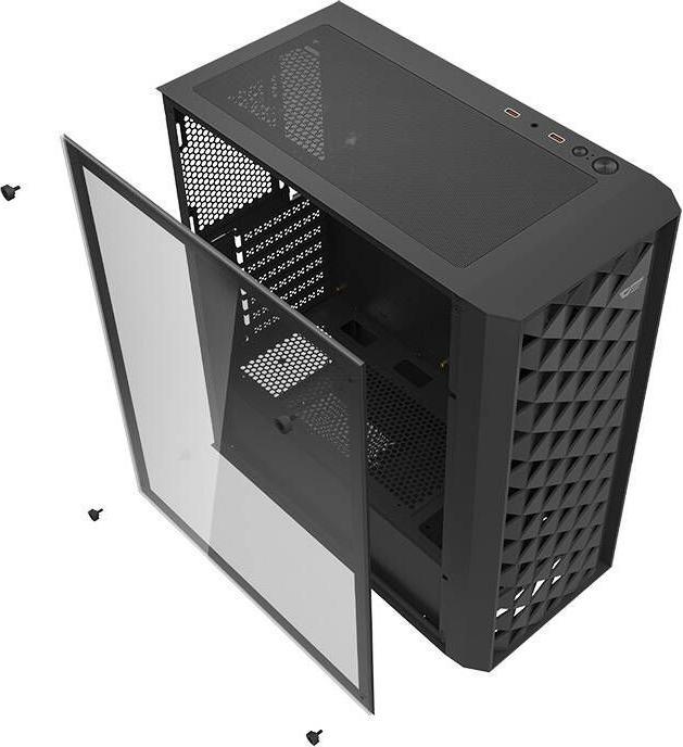 Immagine prodotto Darkflash Tech Case per computer DK351 + 4 ventole (nero) (ATX, E-ATX)
