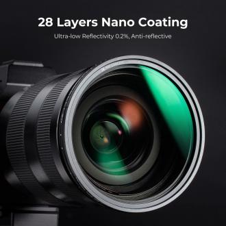 Actual product image K&F Concept Concept Nano X No Fork ND8-128 Magnetic Filter - 82mm (82 mm, Neutral density filter, 82 mm)